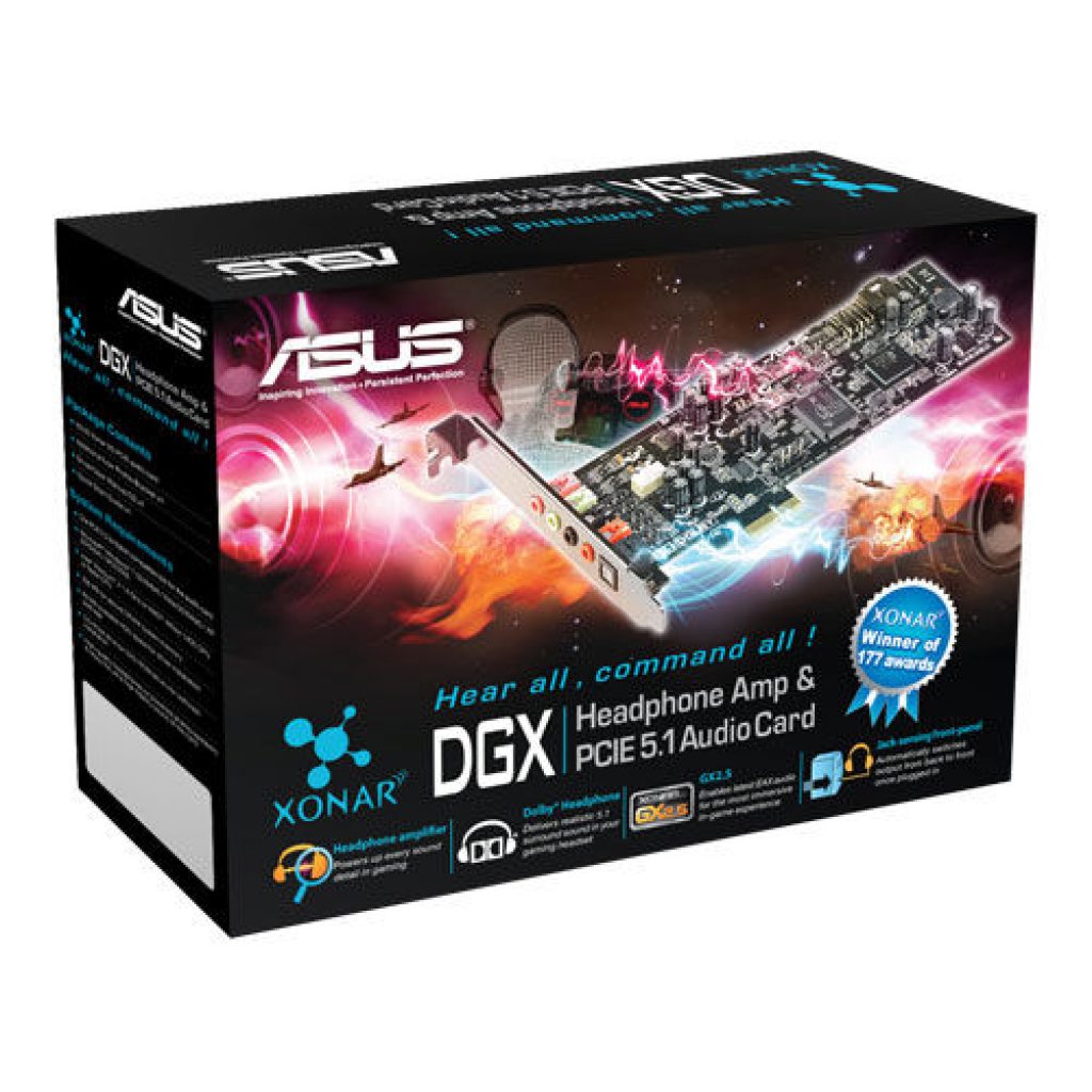 Asus xonar dgx, una tarjeta de audio PCI-E para gaming con 5.1 canales