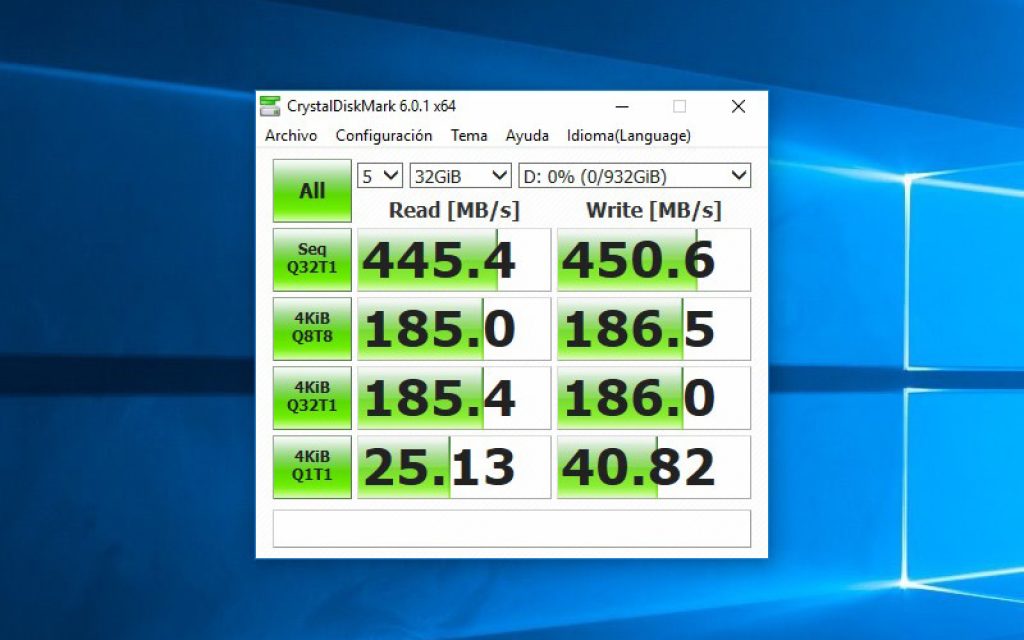 SanDisk Extreme Portable SSD Test Rendimiento 2