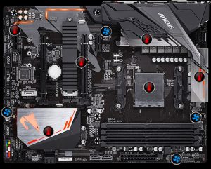 Gigabyte b450 aorus elite v2 подключение